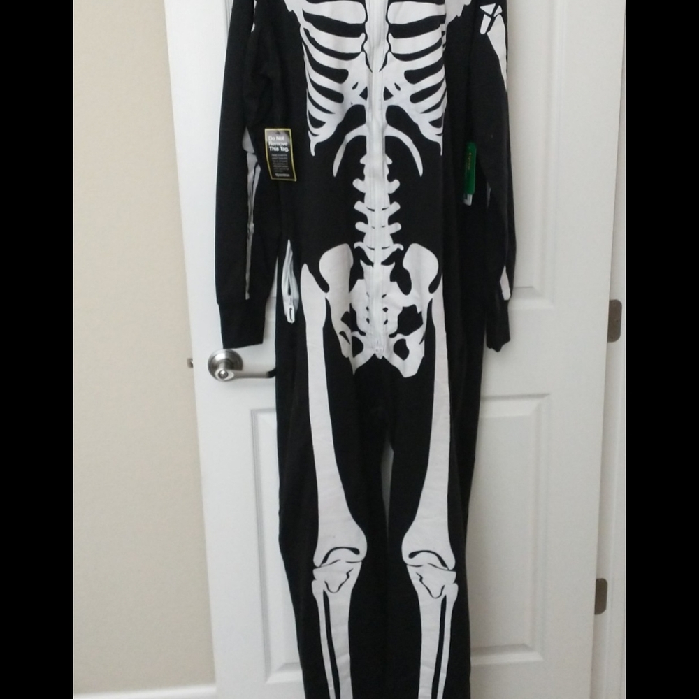 SOLD - Tipsy Elves Skeleton Jumpsuit/Onesie, NWT, Unisex Adult, XL - Picture 1 of 12